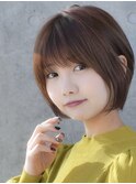 前髪あり大人ショートボブ20代30代40代【AIN.表参道】川原大地