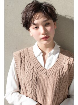 クシュ 所沢東口店(kusyu...) ペールベージュセクションカラーグラデーションカラー外ハネボブ