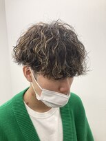 ラヴィズム 名駅店(LUVISM) メンズマッシュ波巻きパーマメッシュツイスパ刈り上げツーブロ