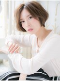 mod's姪浜/シルキーベージュ小顔ヘルシースタイルくせ毛風ボブg