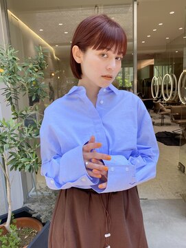 マイル 渋谷(mile) タイトボブ×ブラッドオレンジ