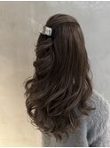 #巻き下ろしヘア