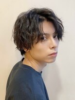 センターパート/波巻きパーマ/ツイストパーマ