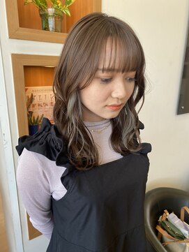 シャンプーボーイ ヒノ(SHAMPOO BOY Hino) ベージュ×インナーグレー