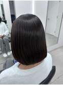 髪質改善縮毛矯正×ボブ