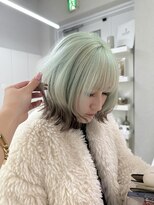 ガガ 心斎橋(GAGA)&nbsp;韓国/ハイトーンカラー/ワンホンヘア/レイヤーカット/髪質改善