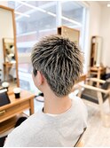 【メンズ★大名】スパイキーショート×ブリーチ×ハイトーン