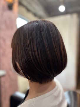 ロッソバイアルター 鎌取(ROSSO by aL-ter) くびれヘア/アプリコットオレンジ/ヘアセット/夏/鎌取/石橋