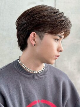 ロンドオム 池袋(Lond Homme) men's/メンズ/刈り上げセンターパート/リバースセンターパート