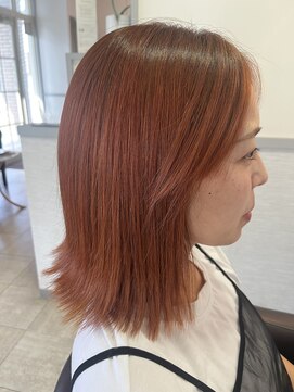 オッジ ヘアー 深谷店(Oggi Hair) ライトオレンジ 8月