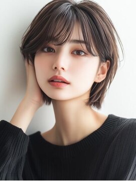 レリーオーファ 六甲(RelyOfa) 大人可愛いショートボブ[六甲/髪質改善/白髪ぼかし]