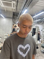 リミットバイアフィナー 大宮店(limit by Afinar)&nbsp;ハイトーン　おしゃれ坊主　ホワイトベージュ