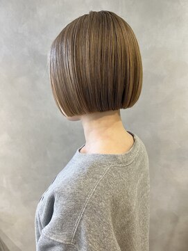 フォト 武蔵小杉(foto) 10代20代切りっぱなしボブショートボブボブ縮毛矯正