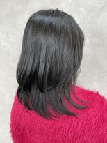 ルノン(LUNON)&nbsp;黒髪クラゲヘアーオリーブグレー小顔ココアベージュ