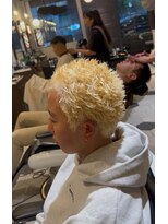 バーバーブロス 長堀店(BARBER BROS) 【BarBerBROS】イージードリル ドリルパーマ 短髪金髪