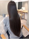 お客様スタイル/ツヤ髪/艶カラー/寒色/透明感/髪質改善/縮毛矯正