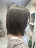 ハイトーンピンクベージュボブ