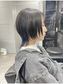 中性ショートウルフ/ネイビーインナー