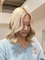 ミーム 原宿 表参道(meme)&nbsp;◎ブロンドハイトーンデザインカラーアンブレラカラー金髪