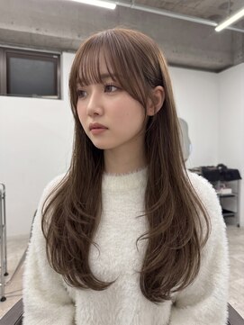 ノエ シンサイバシ(Noe Shinsaibashi) 心斎橋 艶ブラウン×外ハネレイヤー