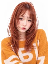 キャロル(CAROL) 韓国レイヤーカット×透明感オレンジブラウン