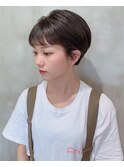 ショート セミ刈り上げ オン眉 大須