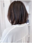 福山市人気Caaryナチュラルコントラストピンク ミディアムボブ