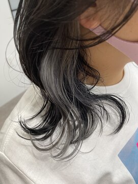 アルモ ヘア フア 東静岡(ALMO hair HUA) 【ALMO】イヤリングカラー×ホワイトグレージュ