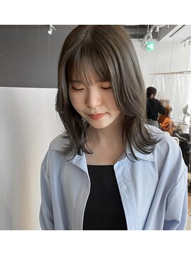 ヘアーエスクールシーユー 枚方T-SITE店(hair S.COEUR×Cu) 外はねミディ