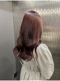 #レッドカラー#レッドブラウン#セミロング