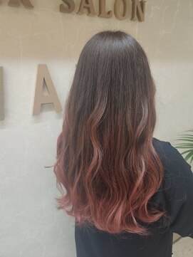 ウェーブ(WAVE) ナチュラル/ピンクベージュ/グラデーション