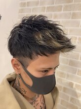 カミユウ ヘア アンド スパ(kamiyu hair&spa) ジェットモヒカン×バングハイライト