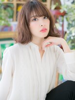 カバーヘア ブリス 上尾西口店(COVER HAIR bliss)&nbsp;ココアベージュ外ハネアンニュイ外国人風ボブc5上尾20代30代40代