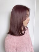 【髪質改善】春先取りピンクカラー/艶髪/透明感/トリートメント