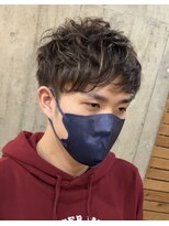 ヘアカロン 熊本本店(Hair CALON)&nbsp;メンズカットケアパーマハイライトマッシュショート