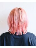 ピンク#ウルフ#レイヤーカット＃エンドカラー＃ケアブリーチ