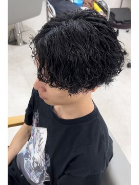 メルシー トータル ブランディング サロン(merci TOTAL BRANDING SALON) 波巻スパイララパーマ×センターパート