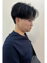 前下がりセンターパート
