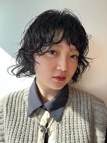 骨格補正ボブパーマ♪