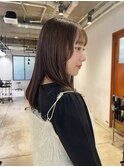酸性ストレート　ミディアムヘア
