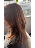 カッパーブラウンロングレイヤー