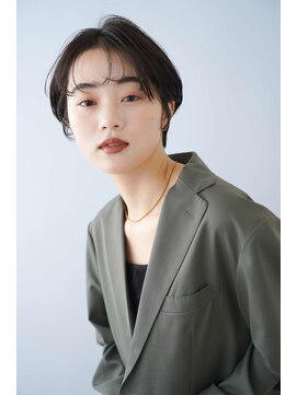 トクテ 高円寺(tokute) くびレイヤーエモージュ前髪ピンクベージュワンカール【高円寺】