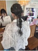 お呼ばれヘア