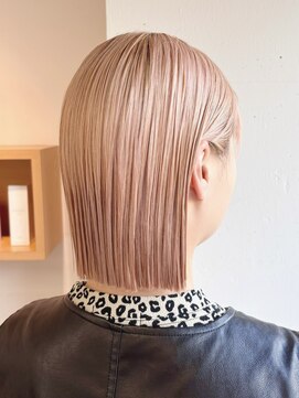 美容室 スタイルエキシティ(STYLE EKI CITY) 切りっぱなしボブ/ピンクベージュ