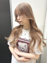 ユーフォリア 渋谷グランデ(Euphoria SHIBUYA GRANDE)&nbsp;ミルクティーベージュ　ケアブリーチ　顔周り　透明感