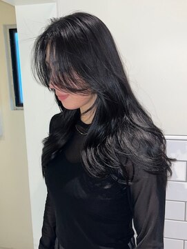 カンナ オーガニック ヘアデザイン(CANNA ORGANIC & HAIR DESIGN) 透け感ダークグレー×韓国風レイヤー