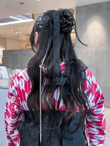 おくれ毛韓国前髪カットヘアロング_ba550562