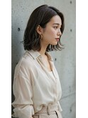 無造作パーマ/小顔パーマ/前髪なしゆふるわモテパーマ