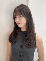 ウェイズトウキョウ 新宿店(Ways TOKYO)&nbsp;オリーブグレージュ/レイヤーカット/ワンカール/顔周り/前髪