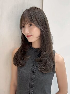 ウェイズトウキョウ 新宿店(Ways TOKYO) オリーブグレージュ/レイヤーカット/ワンカール/顔周り/前髪